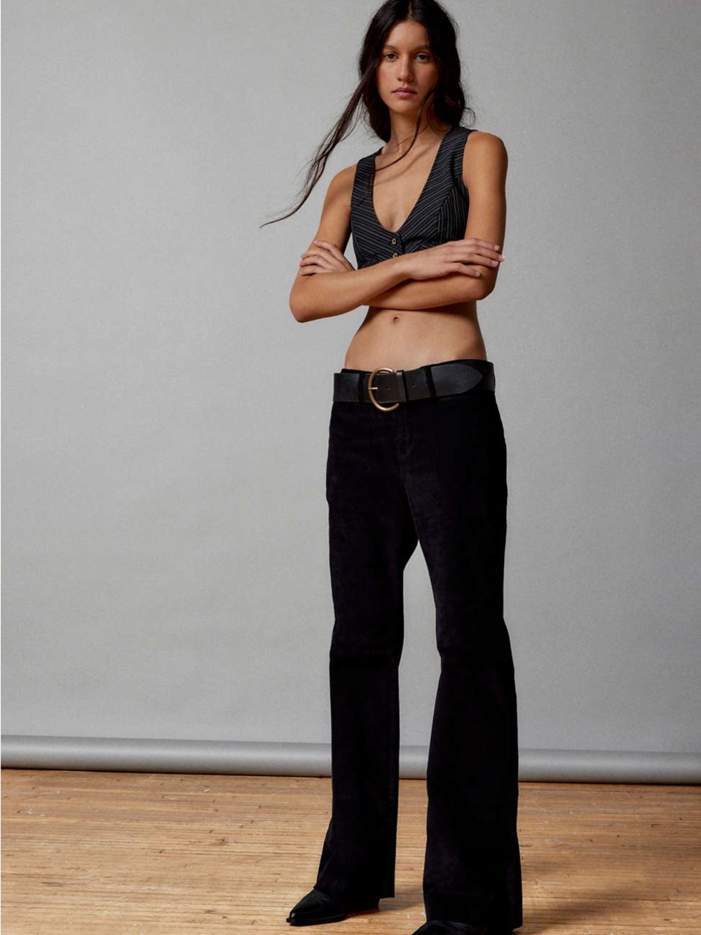 BDG Jamie Black Corduroy Bootcut Pants